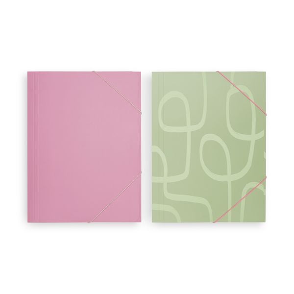 Sammelmappe 2er Set, Pink Matcha