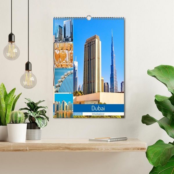 Produktbild: Dubai - Urlaubsplaner (Wandkalender 2026 DIN A3 hoch), CALVENDO Monatskalender