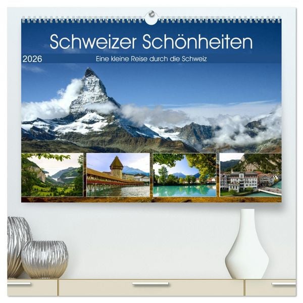 Produktbild: Schweizer Sch&ouml;nheiten (hochwertiger Premium Wandkalender 2026 DIN A2 quer), Kunstdruck in Hochglanz