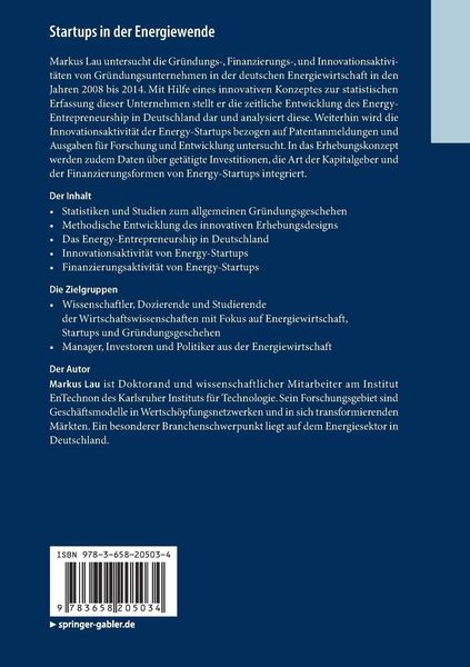 Produktbild: Startups in der Energiewende