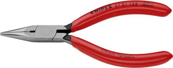 Produktbild: Knipex 37 31 125 Elektronik- u. Feinmechanik Flachrundzange Gerade Werkzeugstahl 125mm