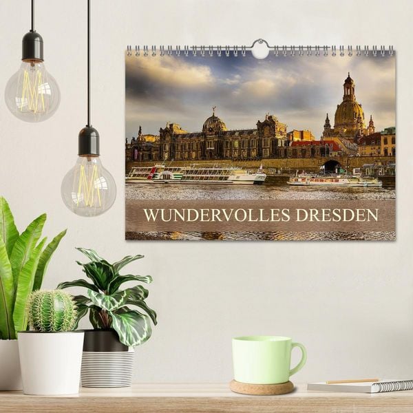 Produktbild: WUNDERVOLLES DRESDEN (Wandkalender 2026 DIN A4 quer), CALVENDO Monatskalender