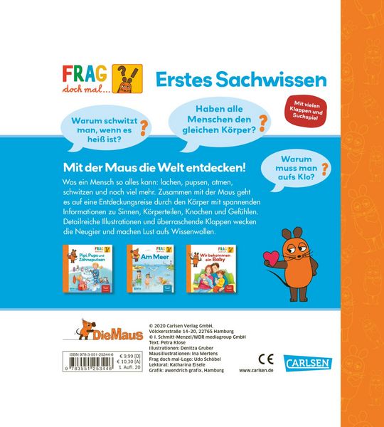 Produktbild: Frag doch mal ... die Maus: Mein K&ouml;rper