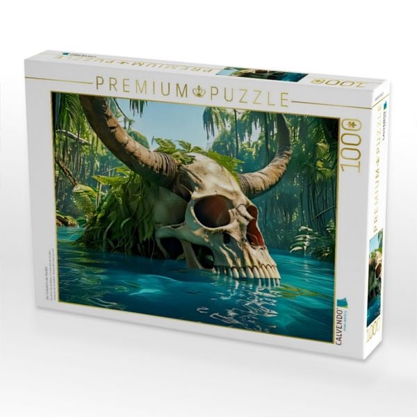 Produktbild: CALVENDO Puzzle Der Sch&auml;del in der Karibik | 1000 Teile Lege-Gr&ouml;&szlig;e 64x48cm Foto-Puzzle f&uuml;r gl&uuml;ckliche Stunden