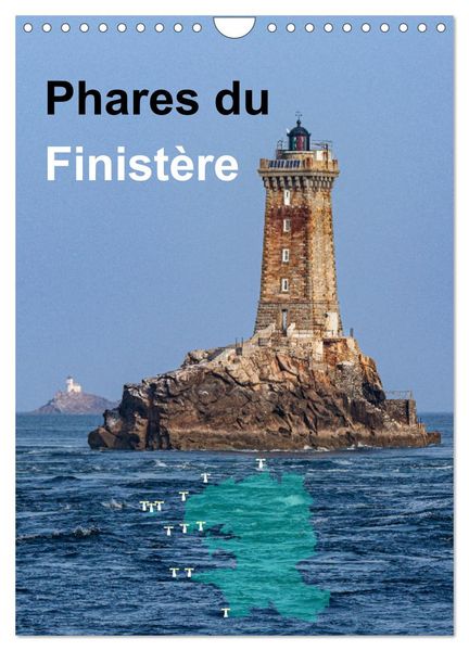 Phares du Finistère (Calendrier mural 2026 DIN A4 horizontal), CALVENDO calendrier mensuel