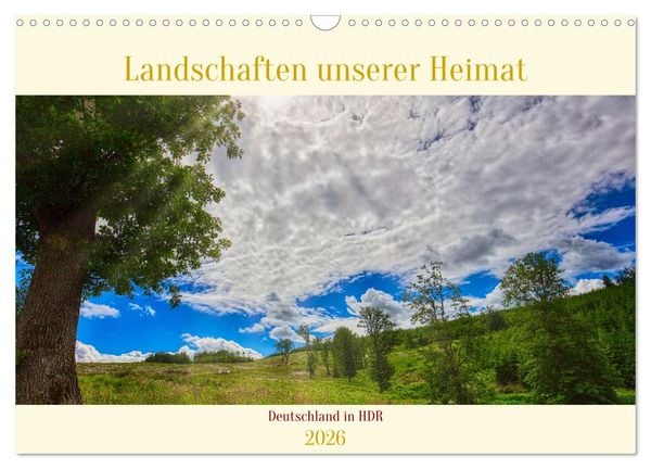 Produktbild: Landschaften unserer Heimat (Wandkalender 2026 DIN A3 quer), CALVENDO Monatskalender