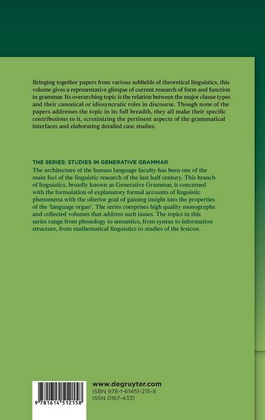 Produktbild: Discourse and Grammar