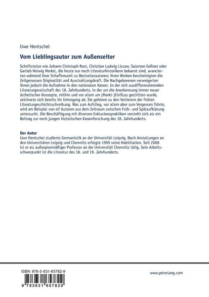 Produktbild: Vom Lieblingsautor zum Au&szlig;enseiter