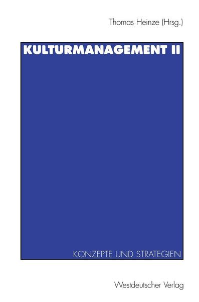 Produktbild: Kulturmanagement II