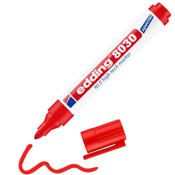 Produktbild: EDDING&reg; High-Tech Marker 8030 NLS, rot