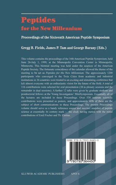 Produktbild: Peptides for the New Millennium