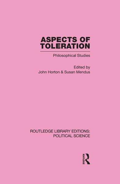 Produktbild: Aspects of Toleration