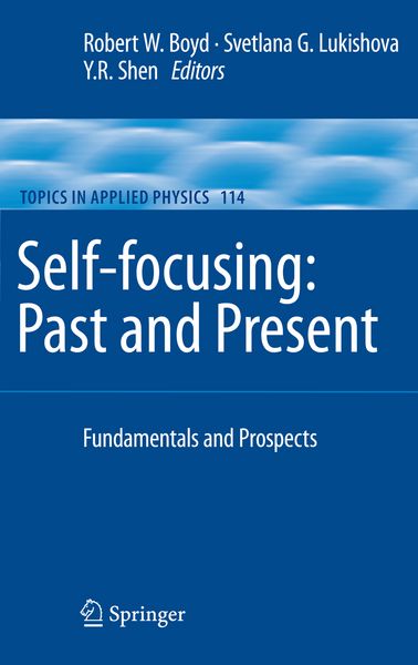 Produktbild: Self-focusing: Past and Present