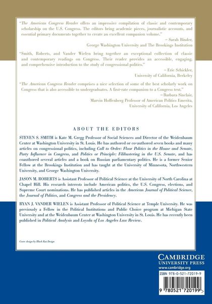 Produktbild: The American Congress Reader