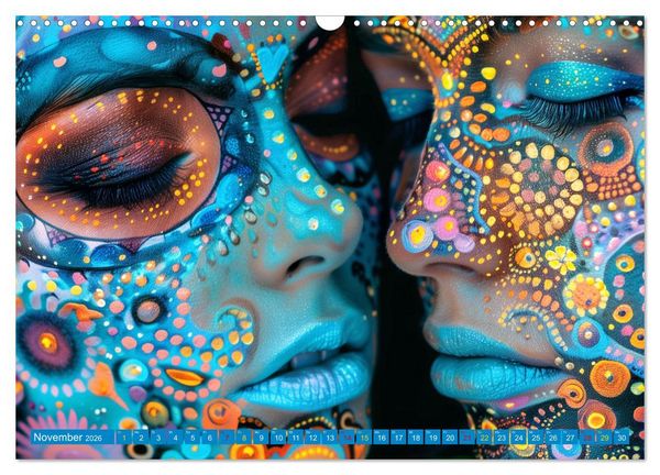 Produktbild: Faszination Bodypainting (Wandkalender 2026 DIN A3 quer), CALVENDO Monatskalender