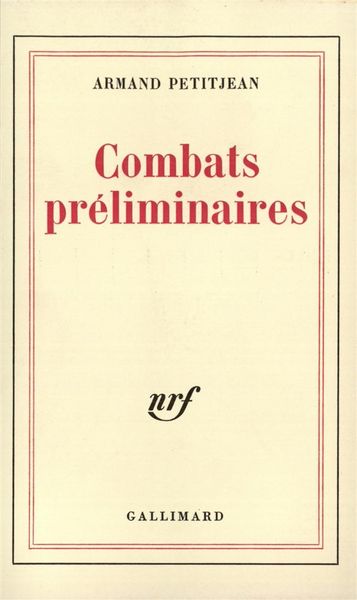 Produktbild: Combats pr&eacute;liminaires
