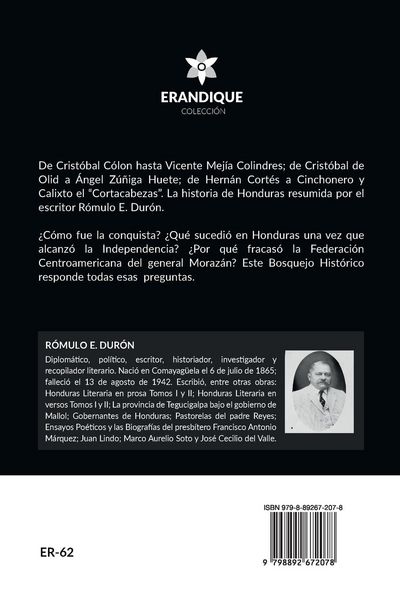 Produktbild: Bosquejo Hist&oacute;rico de Honduras