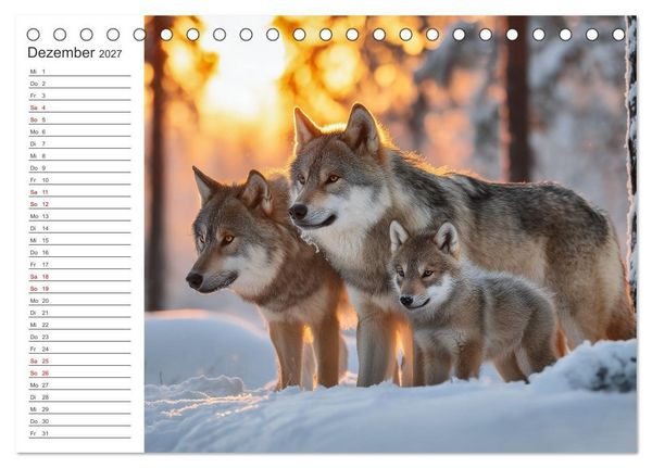 Produktbild: Die Seele der Wildnis (Tischkalender 2027 DIN A5 quer), CALVENDO Monatskalender