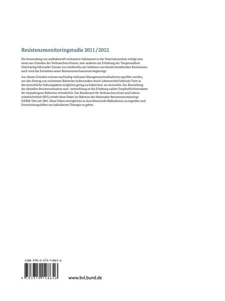 Produktbild: Berichte zur Resistenzmonitoringstudie 2011/2012