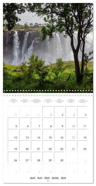 Produktbild: Victoria Falls natural wonders on the Zambezi (Wall Calendar 2027 12 &times; 12 Inch) CALVENDO 12 Month Wall Calendar