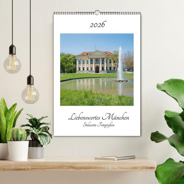 Produktbild: Liebenswertes M&uuml;nchen - Stilisierte Fotografien (Wandkalender 2026 DIN A2 hoch), CALVENDO Monatskalender