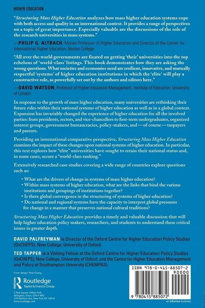 Produktbild: Structuring Mass Higher Education