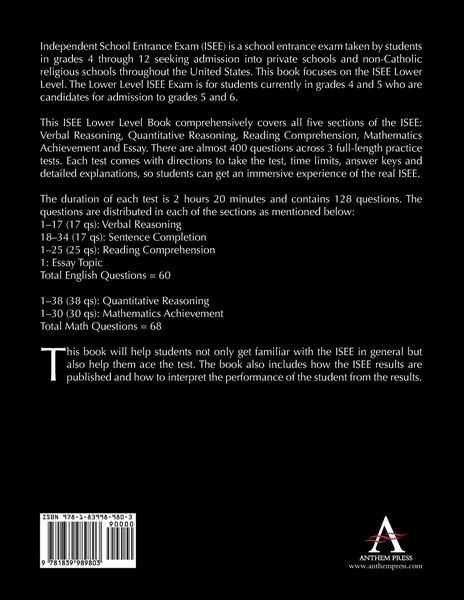 Produktbild: ISEE Lower Level Practice Tests
