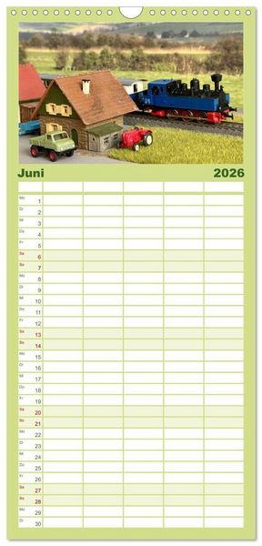 Produktbild: Familienplaner 2026 - Klassische Loks aus G&ouml;ppingen mit 5 Spalten (Wandkalender, 21 x 45 cm) CALVENDO