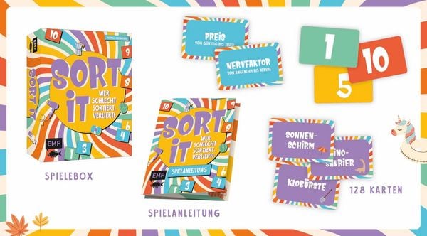 Produktbild: Kartenspiel: Sort it &ndash; Wer schlecht sortiert, verliert!