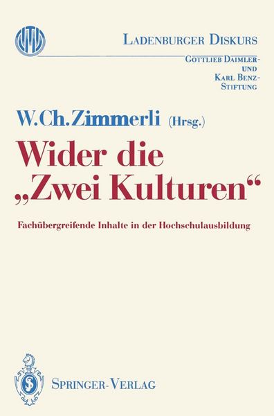 Produktbild: Wider die "Zwei Kulturen"