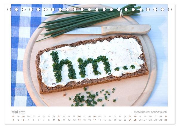 Produktbild: Der K&auml;sekalender Edel und lecker (Tischkalender 2026 DIN A5 quer), CALVENDO Monatskalender