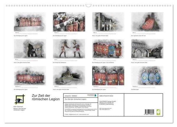 Produktbild: Zur Zeit der r&ouml;mischen Legion (Wandkalender 2026 DIN A2 quer), CALVENDO Monatskalender