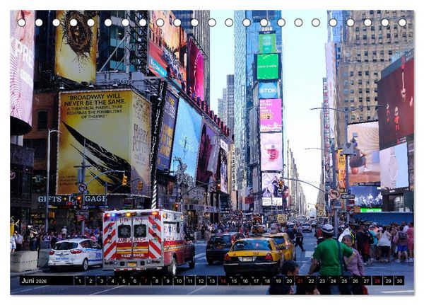 Produktbild: New York - 4 Tage unterwegs im Big Apple (Tischkalender 2026 DIN A5 quer), CALVENDO Monatskalender