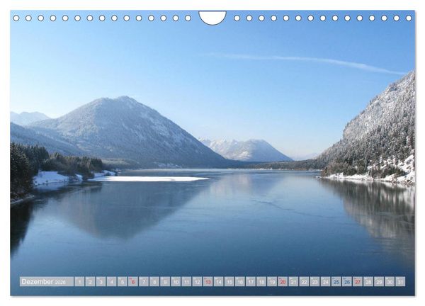 Produktbild: Der Sylvenstein - Impressionen eines Sees in Oberbayern (Wandkalender 2026 DIN A4 quer), CALVENDO Monatskalender