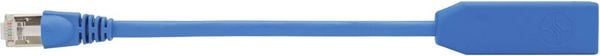 Produktbild: Teleg&auml;rtner RJ45 Netzwerk Adapter [1x RJ45-Stecker - 1x RJ45-Buchse] 20.00 cm Blau