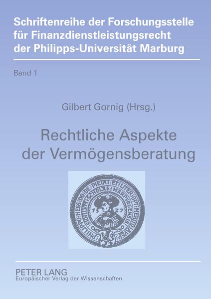 Produktbild: Rechtliche Aspekte der Verm&ouml;gensberatung