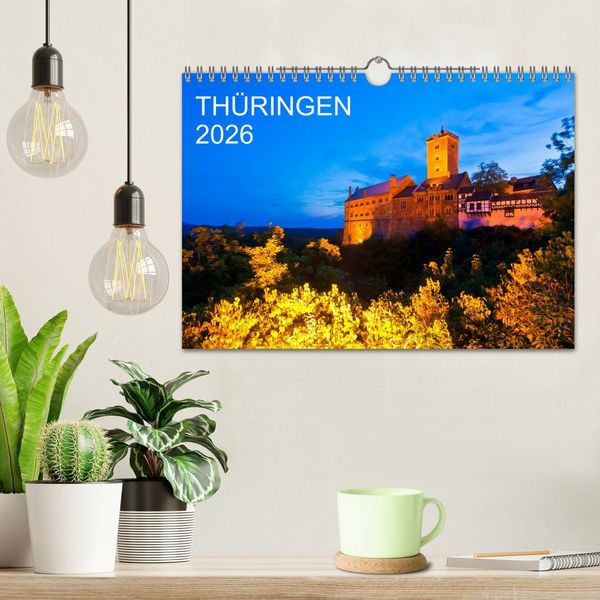 Produktbild: TH&Uuml;RINGEN 2026 (Wandkalender 2026 DIN A4 quer), CALVENDO Monatskalender