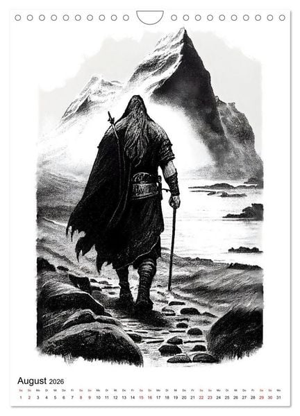Produktbild: Welt und Mythologie der Wikinger (Wandkalender 2026 DIN A4 hoch), CALVENDO Monatskalender