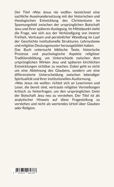 Produktbild: Was Jesus nie wollte