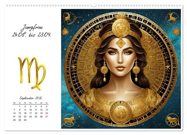 Produktbild: Ein Jahr in Gold (hochwertiger Premium Wandkalender 2026 DIN A2 quer), Kunstdruck in Hochglanz