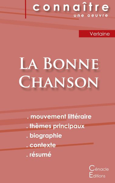 Produktbild: Fiche de lecture La Bonne Chanson de Verlaine (Analyse litt&eacute;raire de r&eacute;f&eacute;rence et r&eacute;sum&eacute; complet)