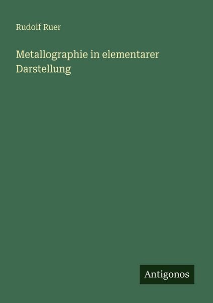 Produktbild: Metallographie in elementarer Darstellung