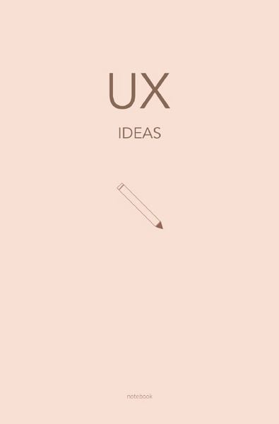 Produktbild: UX - Das Notizbuch f&uuml;r UX Themen und Ideen: Wireframing und Prototyping | ca. a5 | 120 gepunktete Seiten