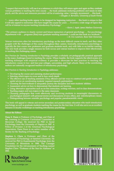 Produktbild: Best Practices for Teaching Introduction to Psychology