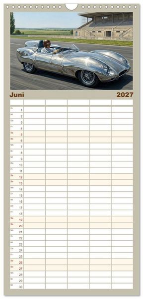 Produktbild: Familienplaner 2027 - N&auml;chster Halt: Rennstrecke mit 5 Spalten (Wandkalender, 21 x 45 cm) CALVENDO