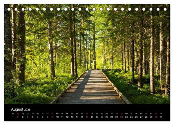 Produktbild: Finnland - Land der tausend Seen (Tischkalender 2026 DIN A5 quer), CALVENDO Monatskalender