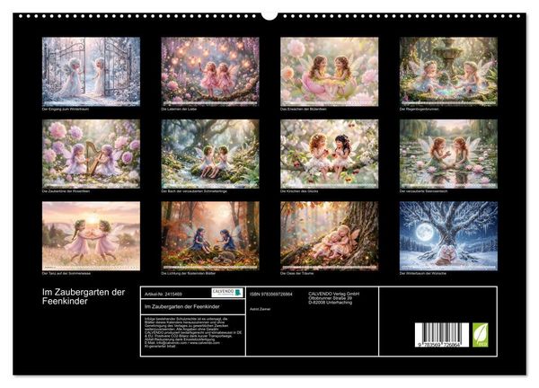 Produktbild: Im Zaubergarten der Feenkinder (hochwertiger Premium Wandkalender 2027 DIN A2 quer), Kunstdruck in Hochglanz
