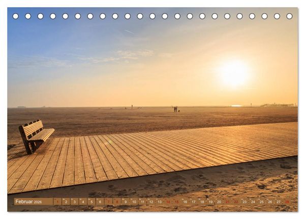 Produktbild: Einmaliges Westerhever (Tischkalender 2026 DIN A5 quer), CALVENDO Monatskalender