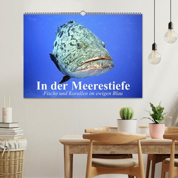 Produktbild: In der Meerestiefe. Fische und Korallen im ewigen Blau (Wandkalender 2026 DIN A2 quer), CALVENDO Monatskalender