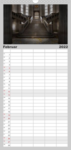 Produktbild: Geheimnisvolle Orte - Lost Places - Familienplaner hoch (Wandkalender 2022 , 21 cm x 45 cm, hoch)